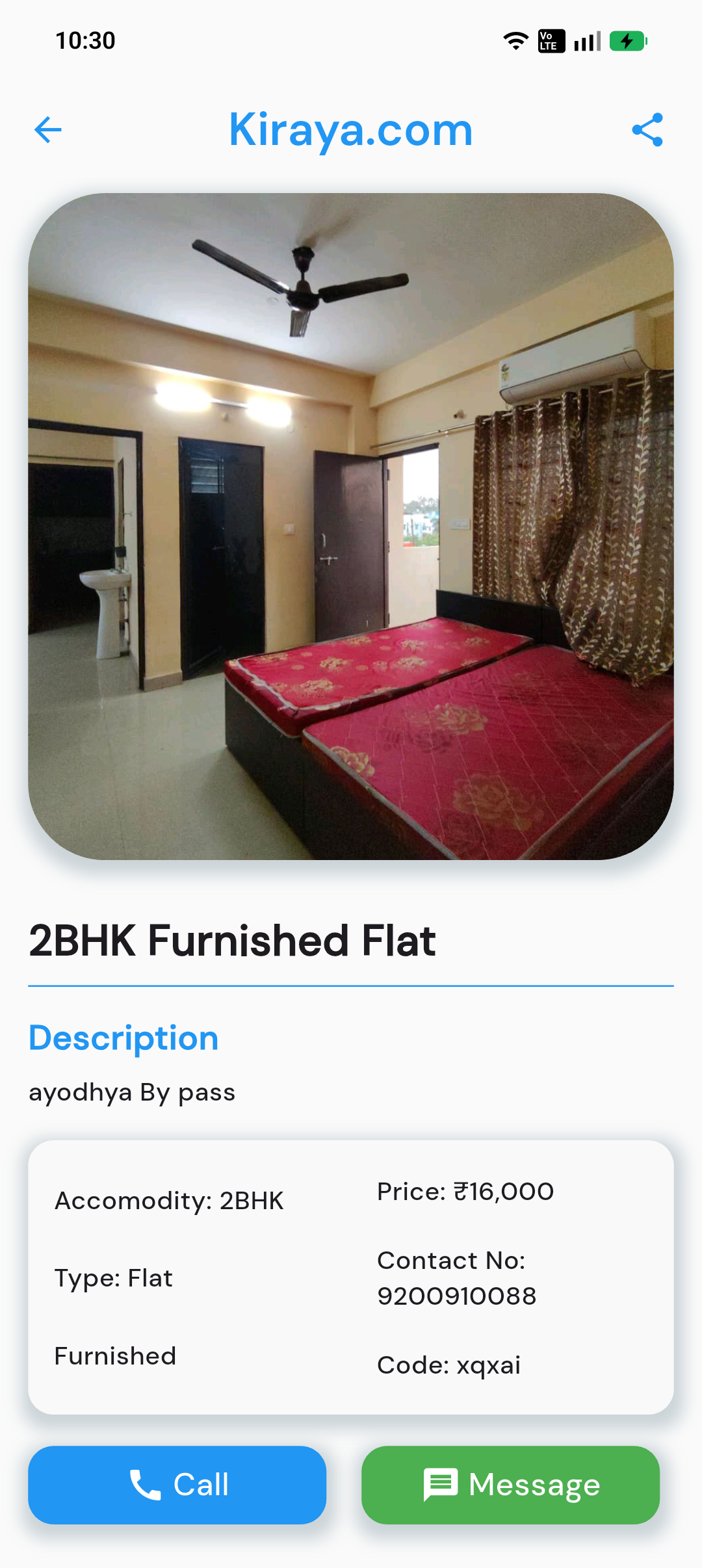 Kiraya Admin App Screen 1