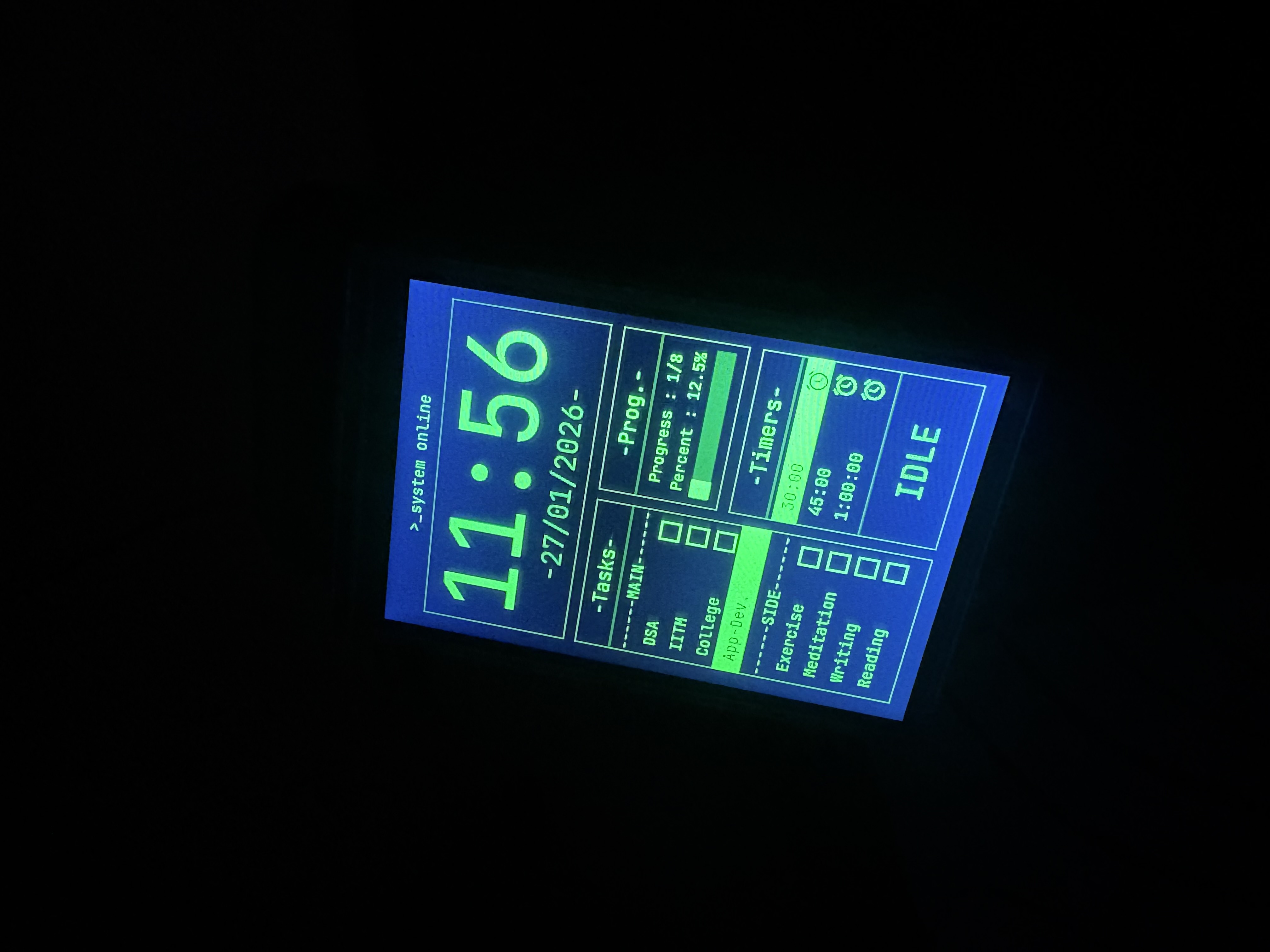 Close up of the habit tracker UI